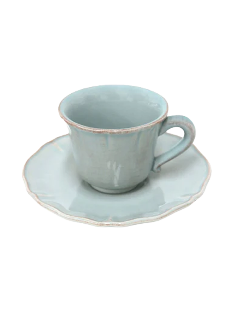 Handgefertigte Espressotasse „Alentejo“ inkl. Untersetzer Costa Nova