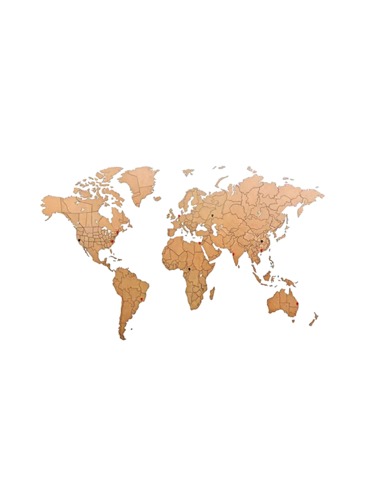 Design Wandobjekt „DIY Wooden World Puzzle“ MiMi Innovations