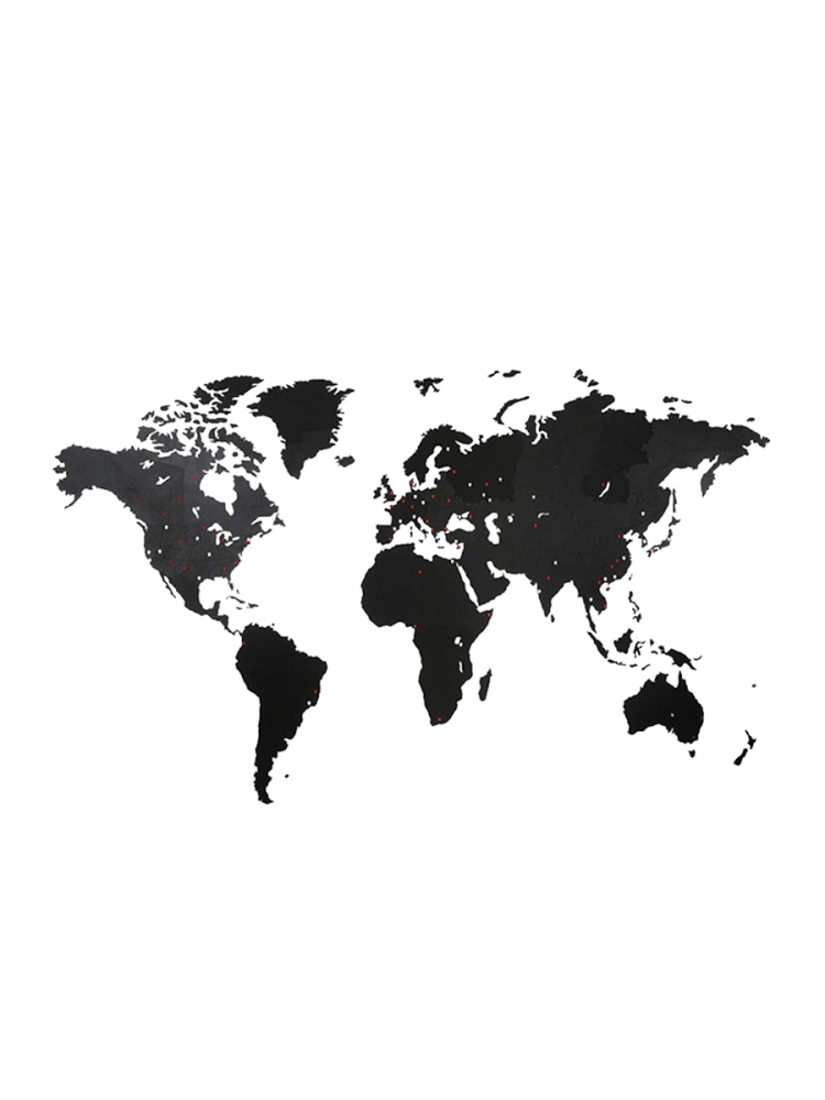 Design Wandobjekt „DIY Wooden World Map Giant“ MiMi Innovations