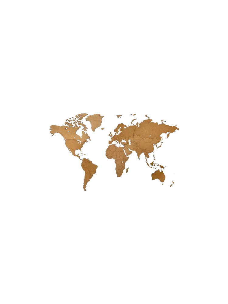 Design Wandobjekt „DIY Wooden World Map“ MiMi Innovations