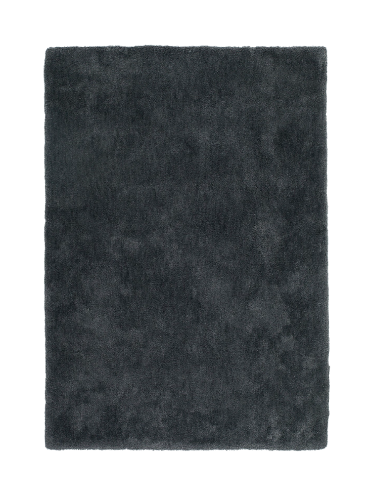 Hochwertiger Hochfloor Design Teppich „Velvet 500“ - Graphit LALEE