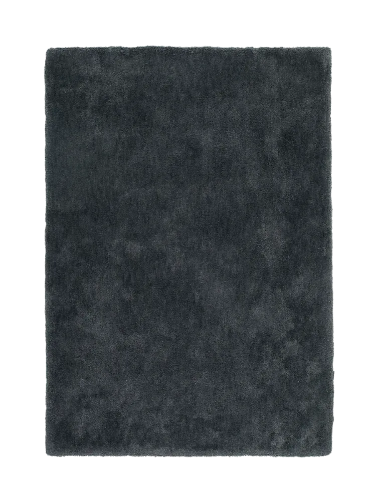 Hochwertiger Hochfloor Design Teppich „Velvet 500“ - Graphit LALEE