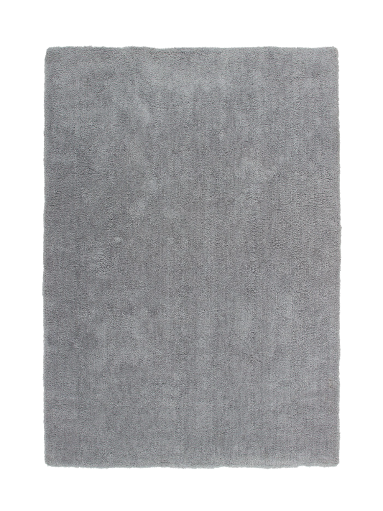 Hochwertiger Hochfloor Design Teppich „Velvet 500“ - Silver LALEE