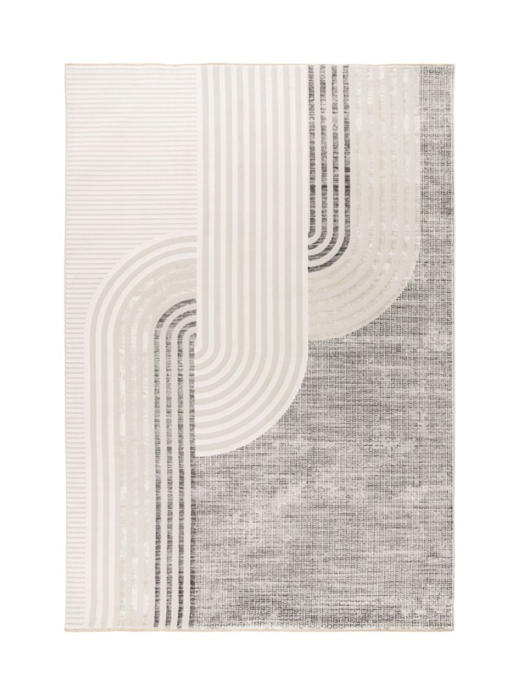 Design Teppich „Vista 703“ - Silbertöne LALEE