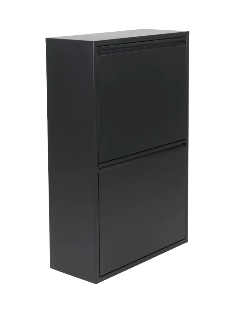 Design Abfalleimer & Abfalltrenner „Gigi“, Schwarz Spinder Design
