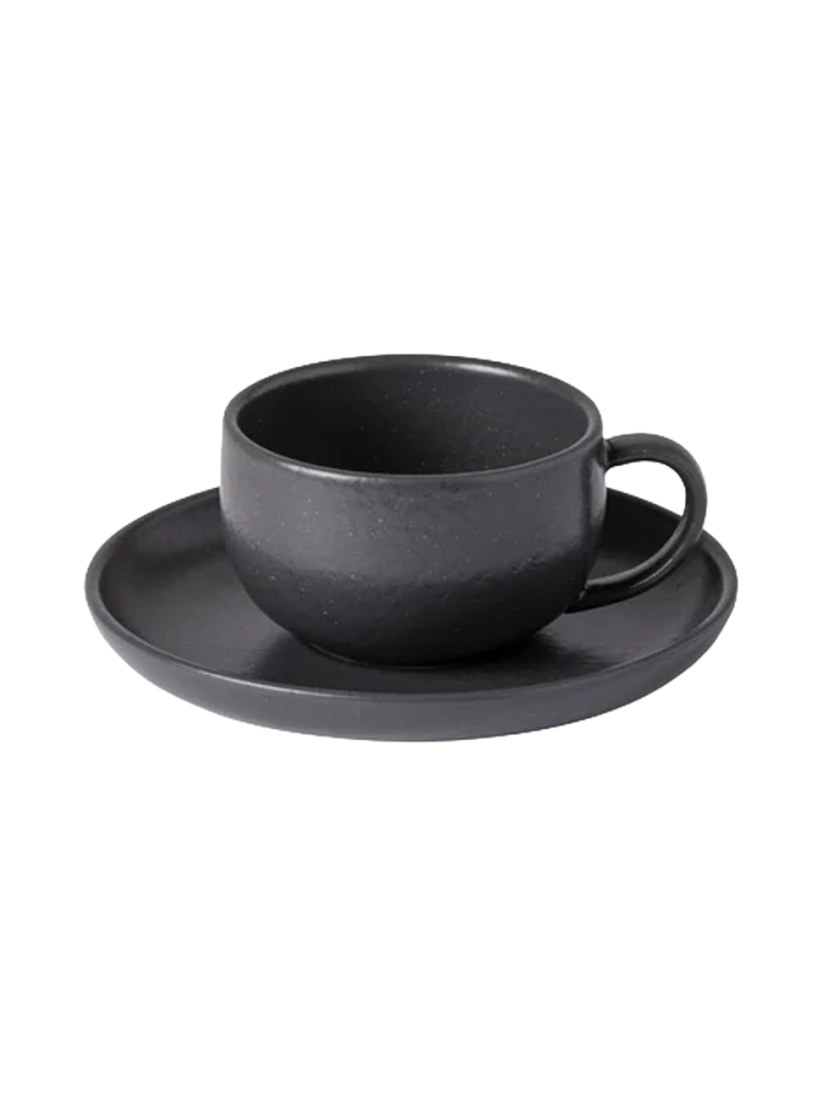 Handgefertigte Tee- & Kaffeetasse „Pacifica“ mit Untersetzer Costa Nova