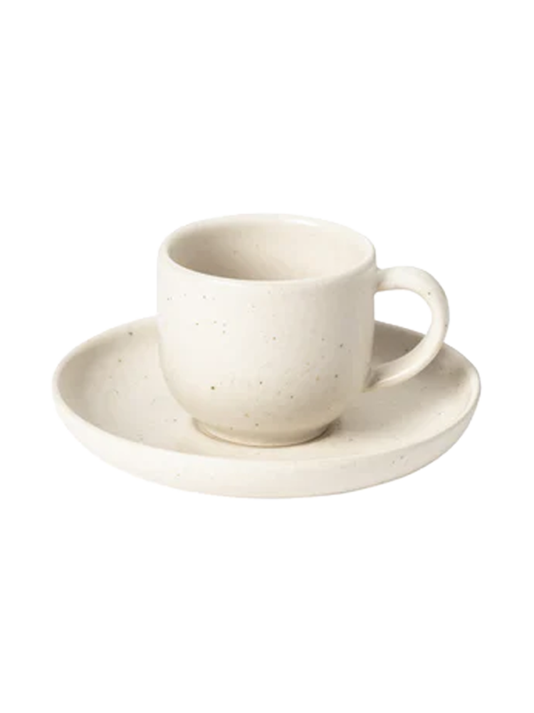 Handgefertigte Espressotasse „Pacifica“ mit Untersetzer Costa Nova