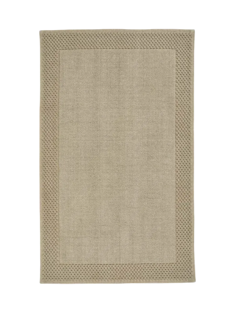 Hochwertiger Badteppich „Yuna“ aus 100% Bio-Baumwolle – Almond Aquanova