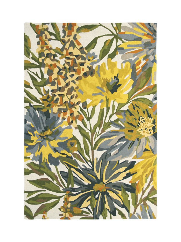 Designer Teppich „Floreale“ - handgetuftet, aus 100% reiner Schurwolle Harlequin