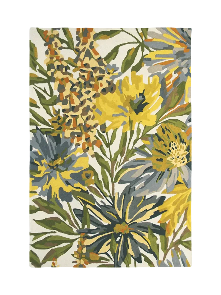 Designer Teppich „Floreale“ - handgetuftet, aus 100% reiner Schurwolle Harlequin