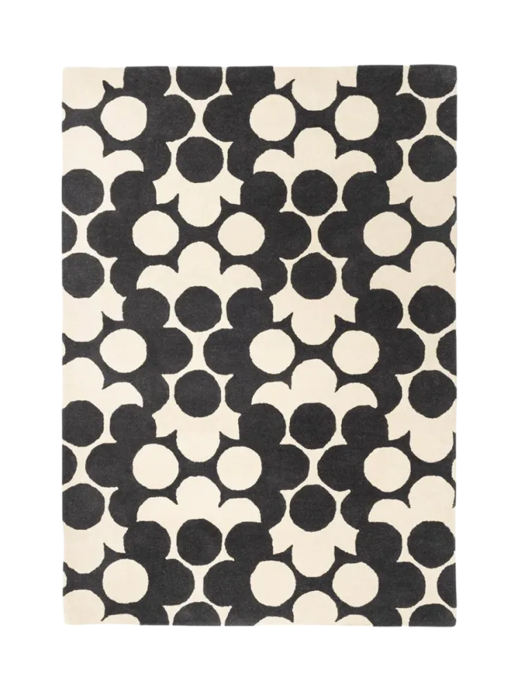 Designer Teppich „Puzzle Flower“ - handgetuftet, aus 100% reiner Schurwolle ORLA KIELY