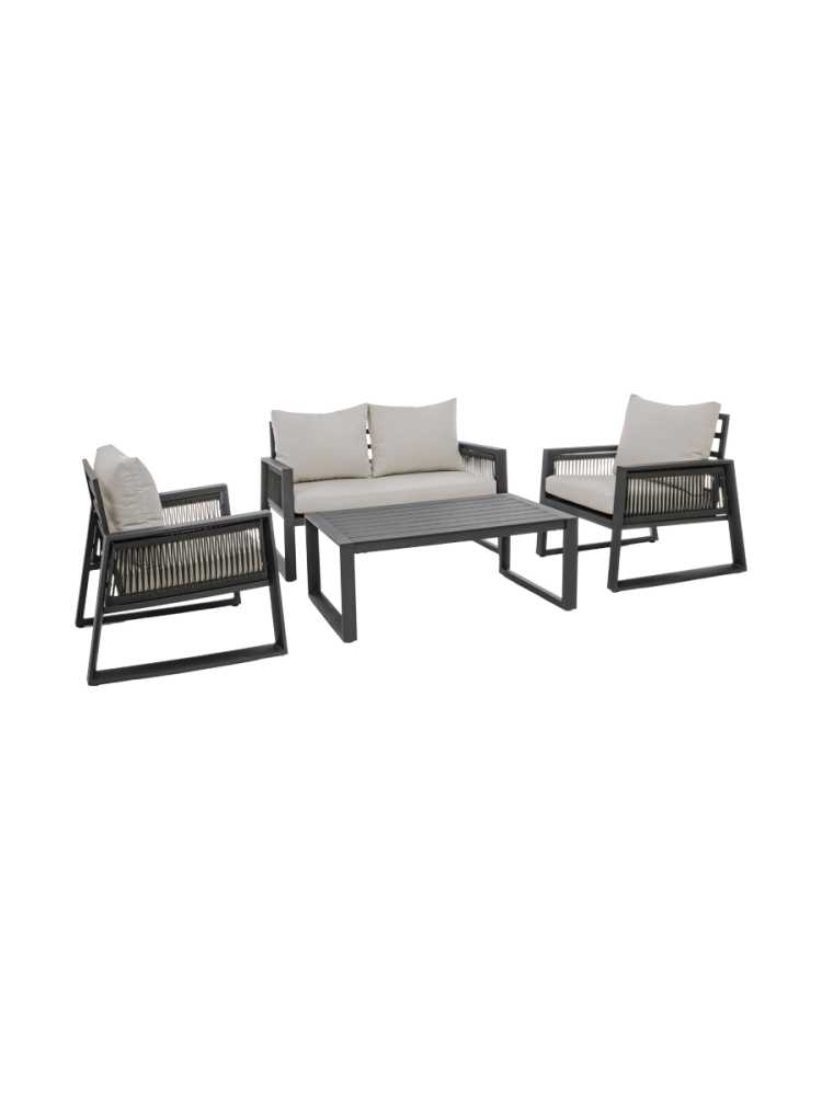 4-Teiliges Premium Gartenlounge Set „Captiva“ Bizzotto