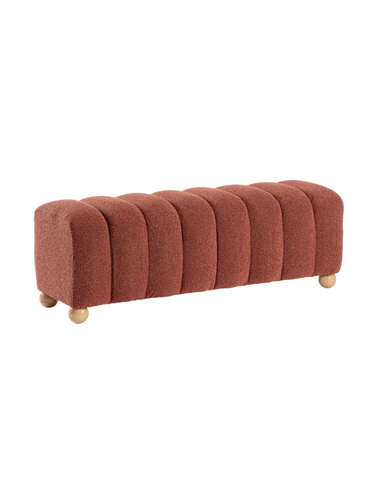 Design Sitzbank „Zora“ Ginger Bouclé Bizzotto