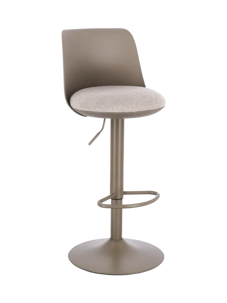 Höhenverstellbarer Barhocker „Lowell“ Taupe Bloomingloft Budget