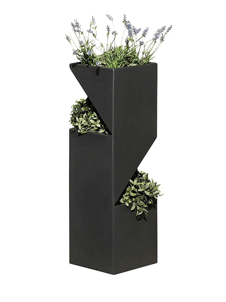 Blumentopf Planttower Graphit 100 cm rephorm