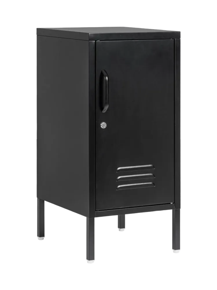 Nachttisch „Cambridge“ aus Metall Schwarz Bizzotto