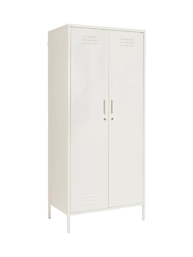 Kleiderschrank „Cambridge“ aus Metall Creme Bizzotto