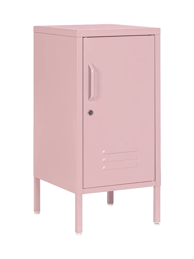 Nachttisch „Cambridge“ aus Metall Pastellrosa Bizzotto