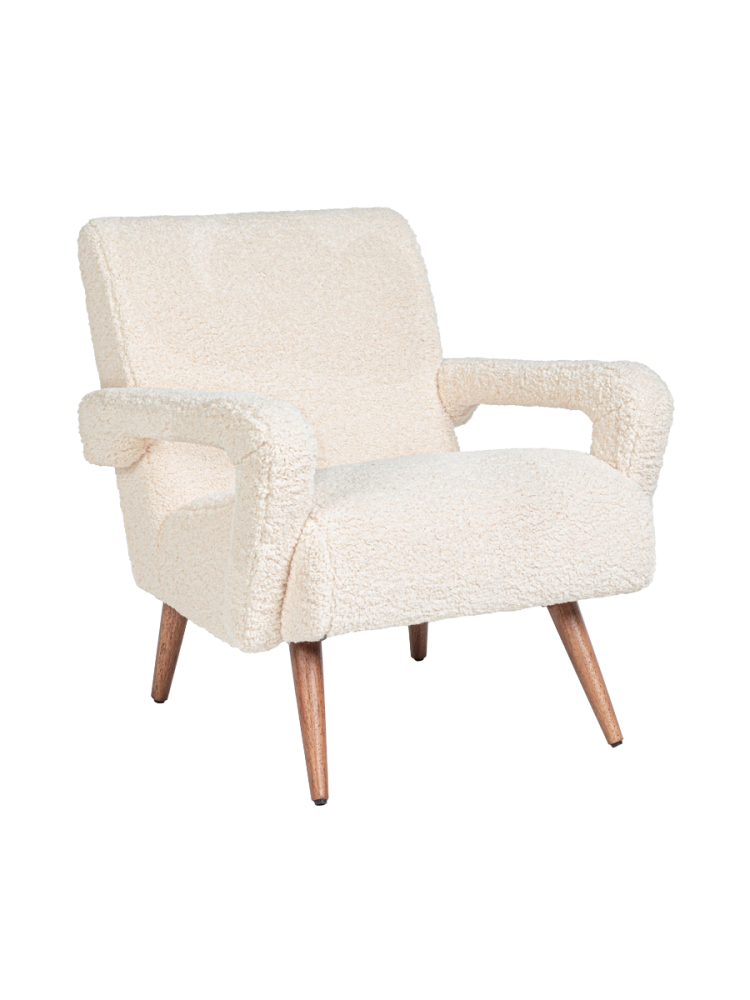 Massiver Retro Design Sessel „Berna“ Bizzotto