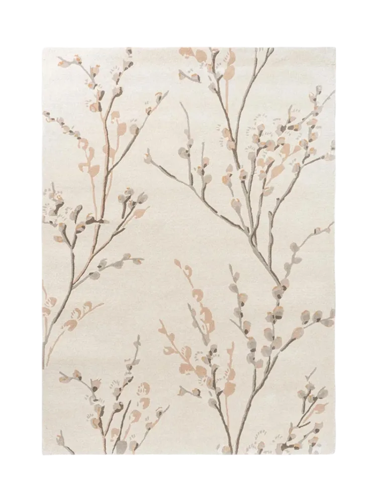 Handgetufteter Designer Wollteppich „Pussy Willow“, verschiedene Grössen LAURA ASHLEY