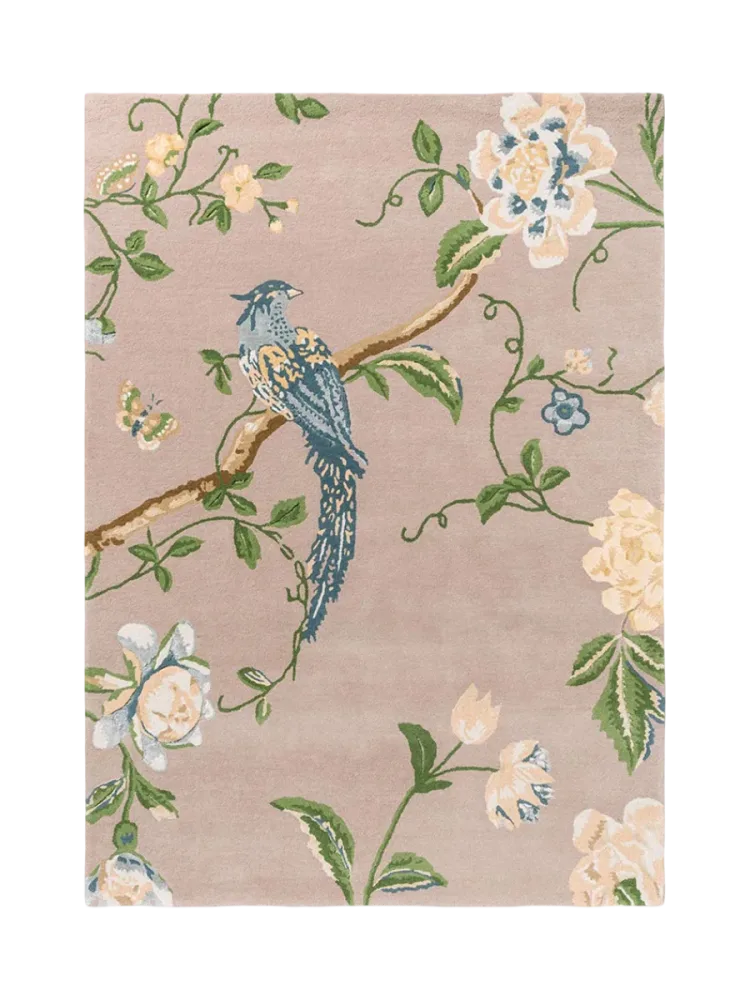 Handgetufteter Designer Wollteppich „Summer Palace“, verschiedene Grössen LAURA ASHLEY