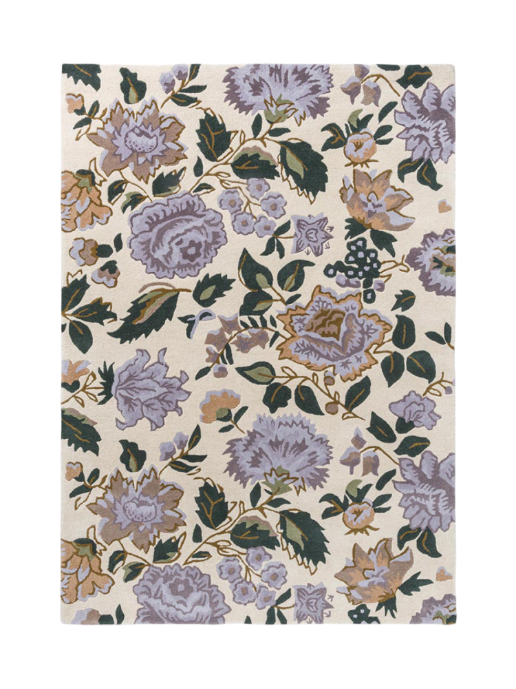 Handgetufteter Designer Wollteppich „Wendling Floral“, verschiedene Grössen LAURA ASHLEY