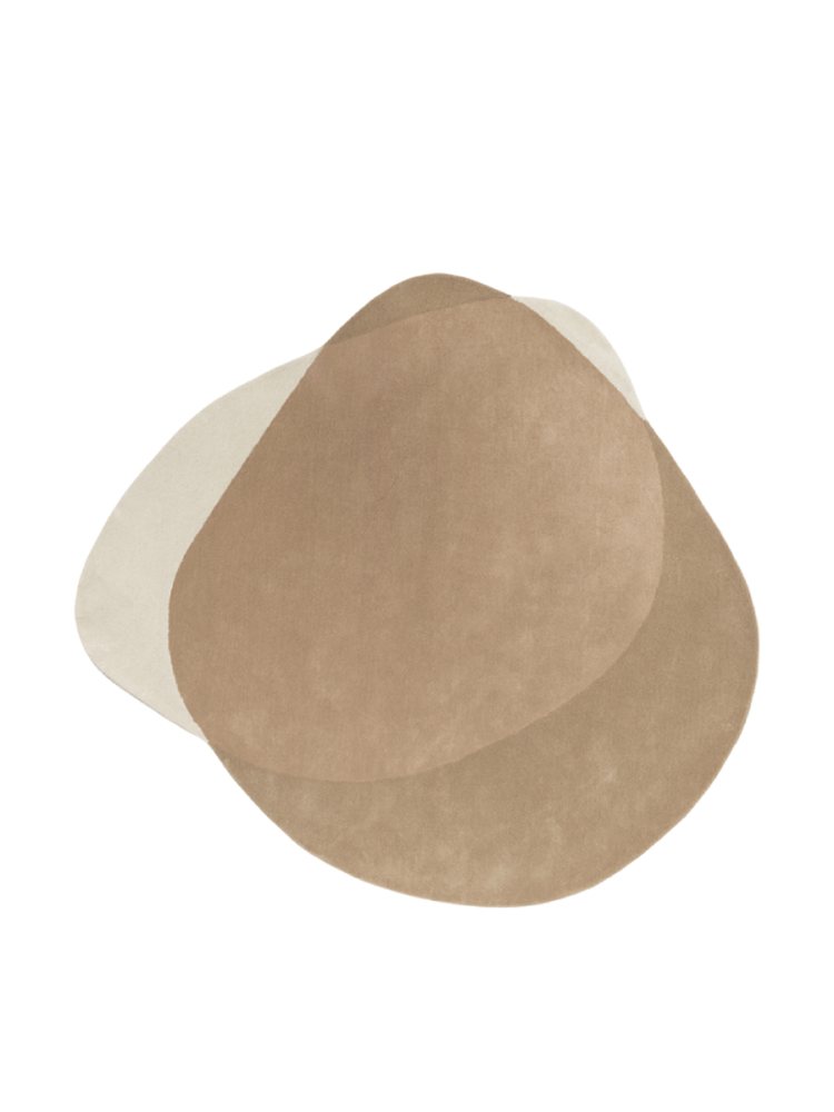Handgetufteter Designer Wollteppich „Element Arp Natural“, verschiedene Grössen BRINK & CAMPMAN