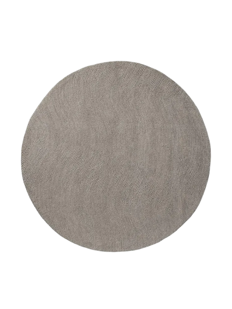 Handgetufteter, runder Designer Wollteppich „Decor Echo“, verschiedene Grössen BRINK & CAMPMAN