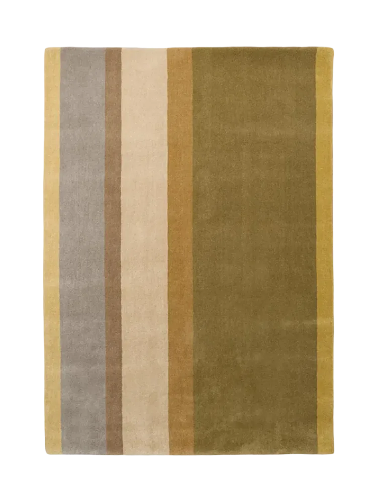 Handgetufteter Designer Wollteppich „Linear Earth“, verschiedene Grössen BRINK & CAMPMAN