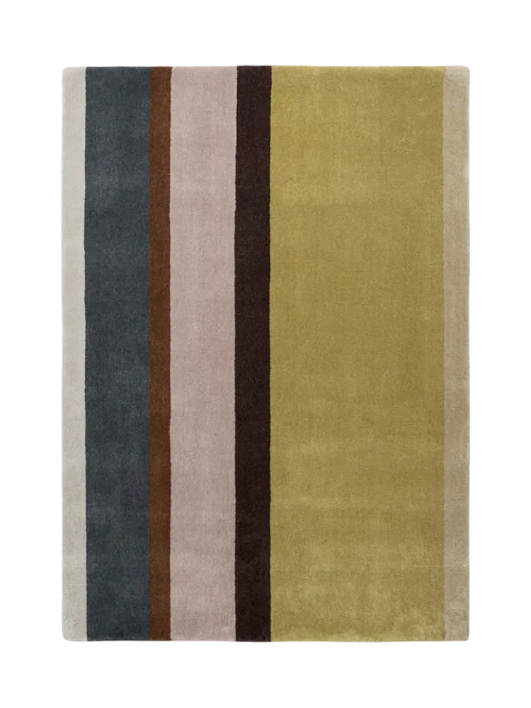 Handgetufteter Designer Wollteppich „Linear Retro“, verschiedene Grössen BRINK & CAMPMAN