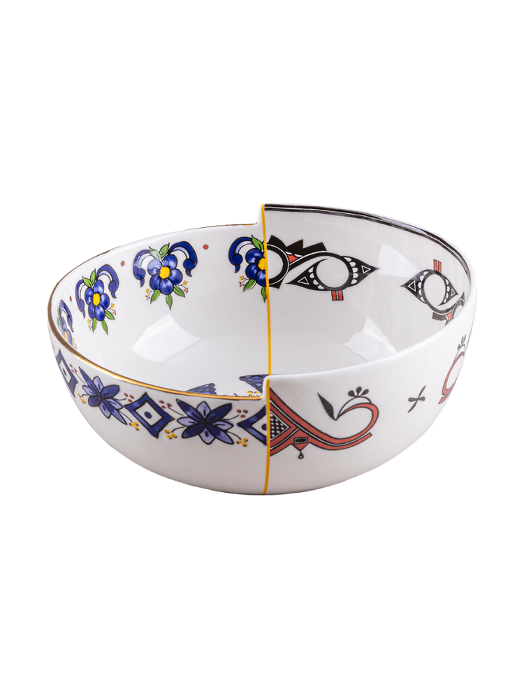Design Schale „Hybrid Tiwanaku“ aus Porzellan Seletti