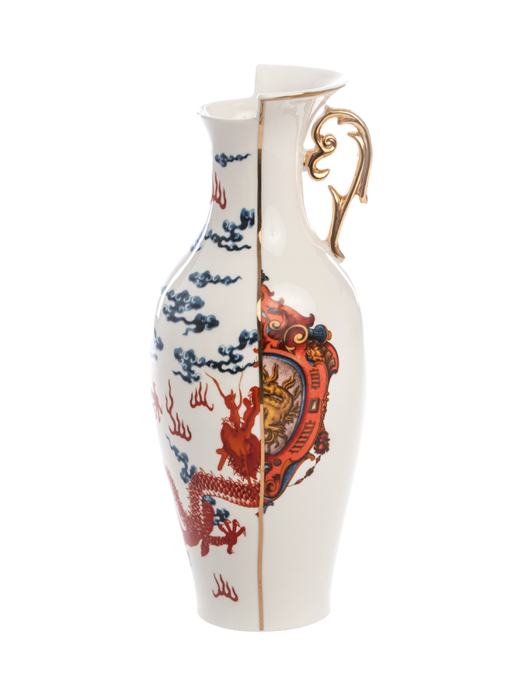 Handbemalte Design Vase „Hybrid Adelma“ aus Porzellan Seletti