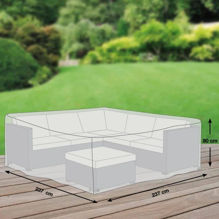 Premium Schutzhülle „01“ für Garteneck-Lounge M, 237 x 237 cm LLR Collection