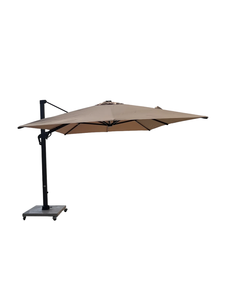 Premium 360° Ampelschirm „Roma Deluxe“ inkl. Solar-LED LLR Collection