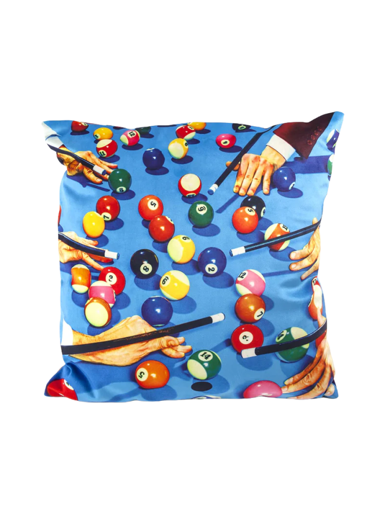 Design Kissen „Toiletpaper Snooker“ Seletti