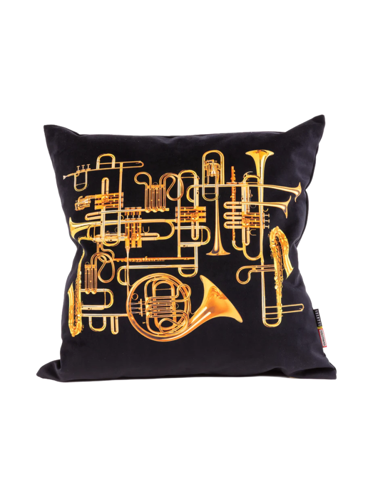 Design Kissen „Toiletpaper Trumpets“ Seletti