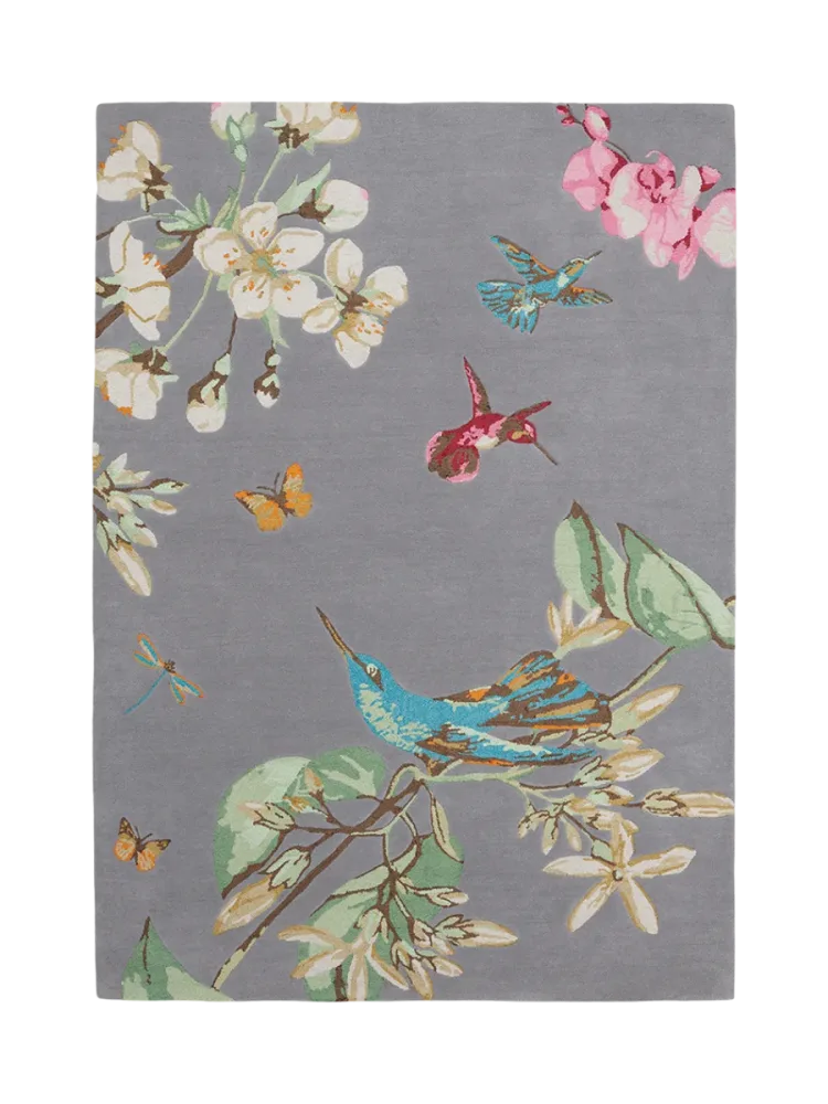 Handgetufteter Designer Wollteppich „Hummingbird“, verschiedene Grössen WEDGWOOD