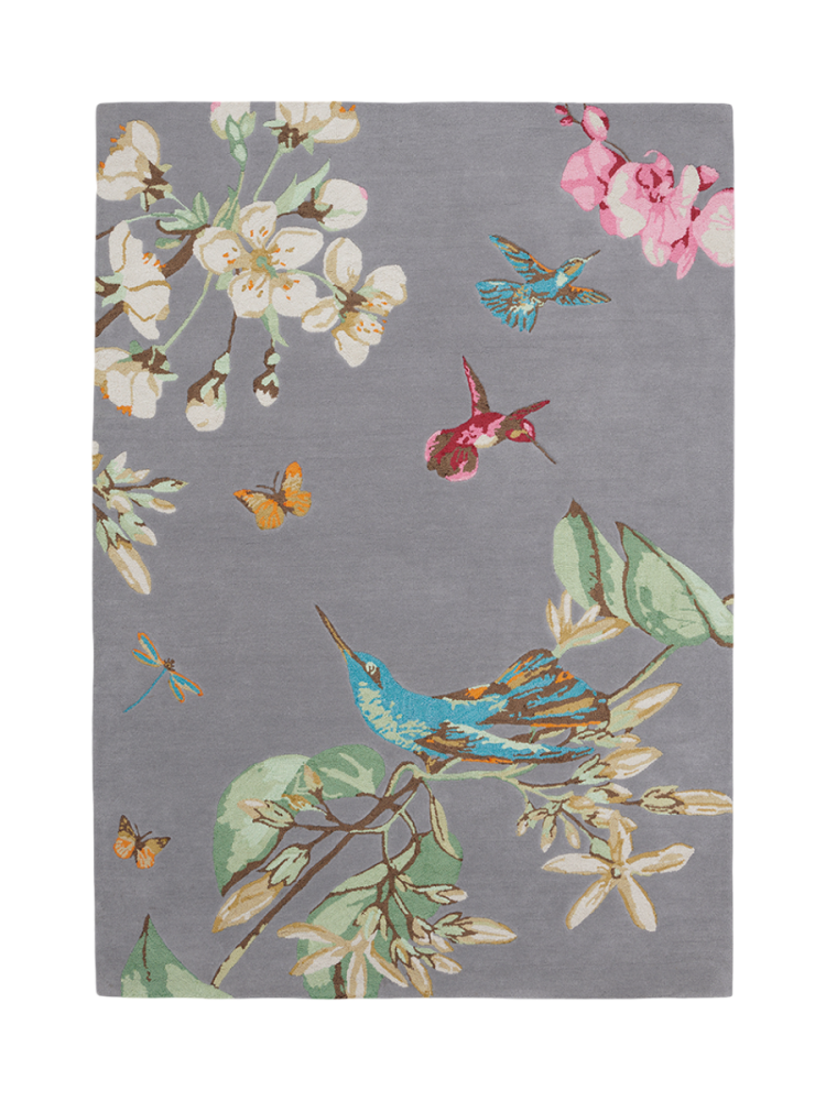 Handgetufteter Designer Wollteppich „Hummingbird“, verschiedene Grössen WEDGWOOD