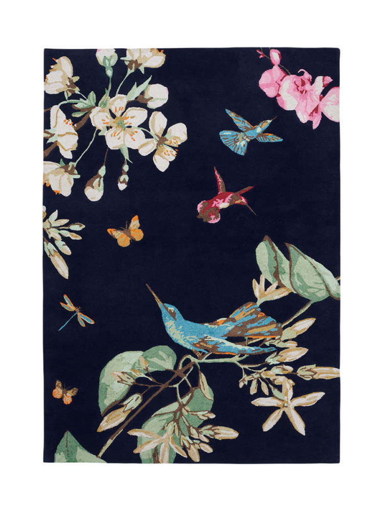 Handgetufteter Designer Wollteppich „Hummingbird“, verschiedene Grössen WEDGWOOD