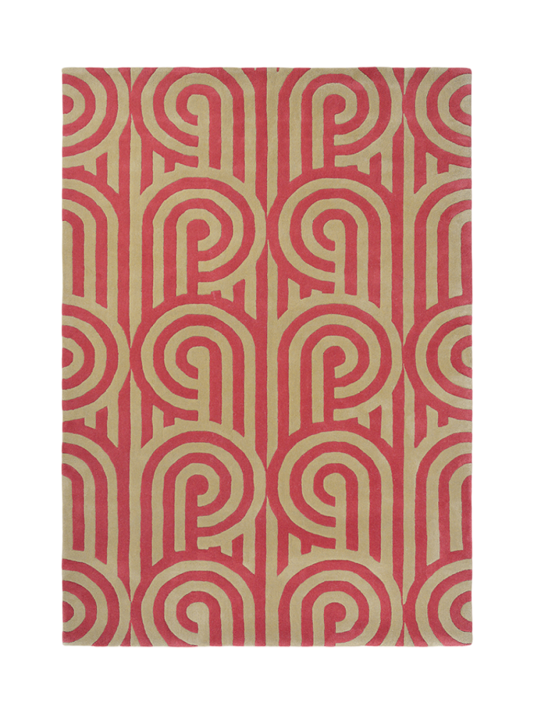 Designer Teppich „Turnabouts“ - handgetuftet, aus 100% reiner Schurwolle Florence Broadhurst