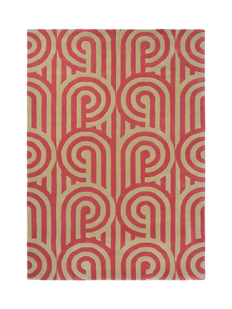 Designer Teppich „Turnabouts“ - handgetuftet, aus 100% reiner Schurwolle Florence Broadhurst