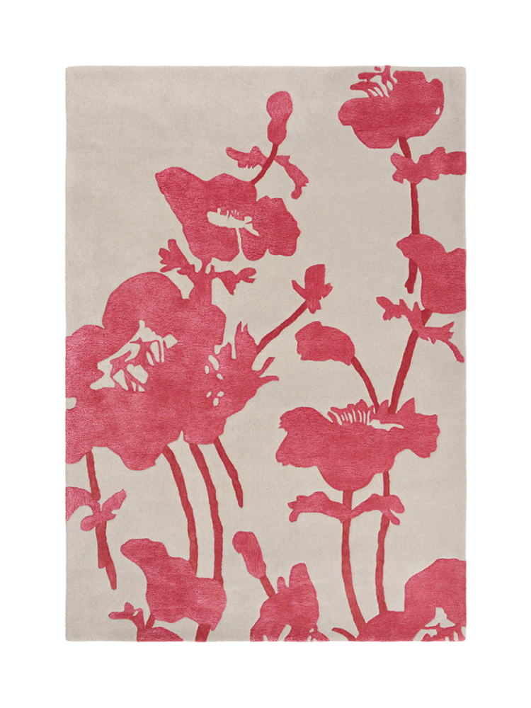 Designer Teppich „Floral 300“ - handgetuftet, aus 100% reiner Schurwolle Florence Broadhurst