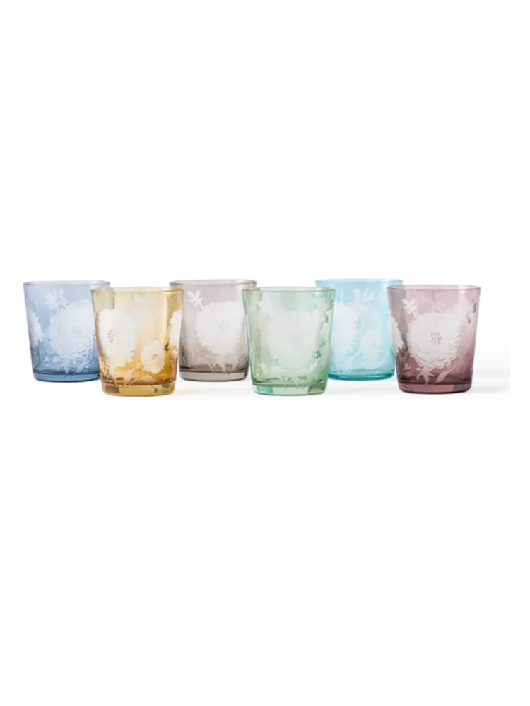 Design Tumblerglas Set „Peony“ (6 Stück) Pols Potten