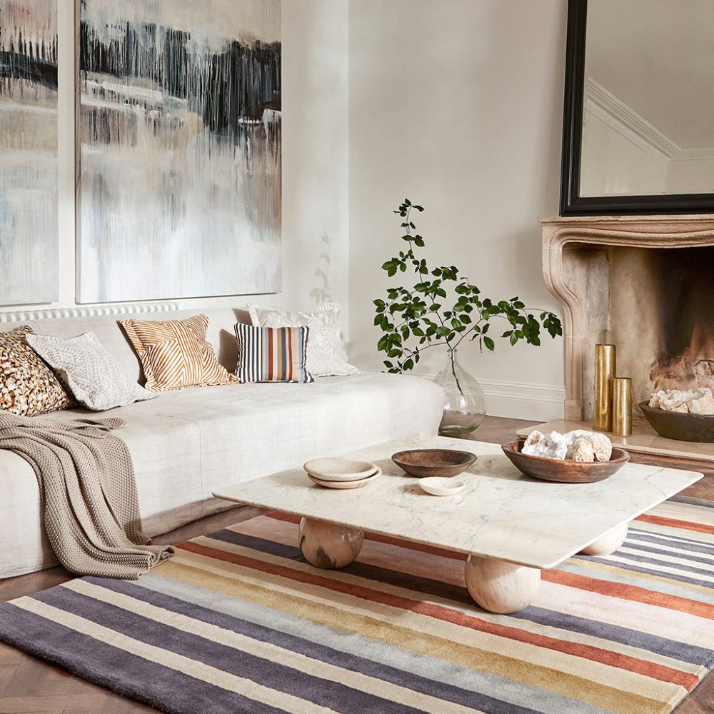 Designer Teppich „Rosita“ - handgetuftet, aus 100% reiner Schurwolle Harlequin