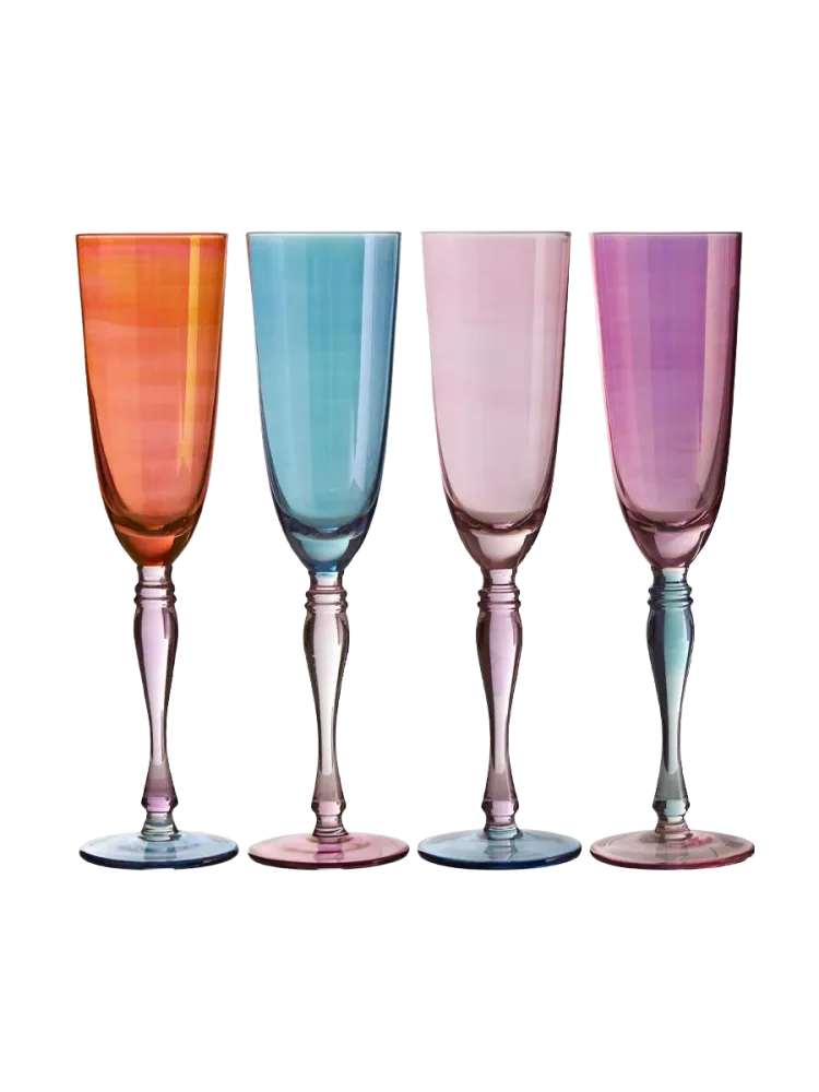 Design Champagnergläser „Aurora“ assortiert, 4er-Set FIFTY FIVE SOUTH