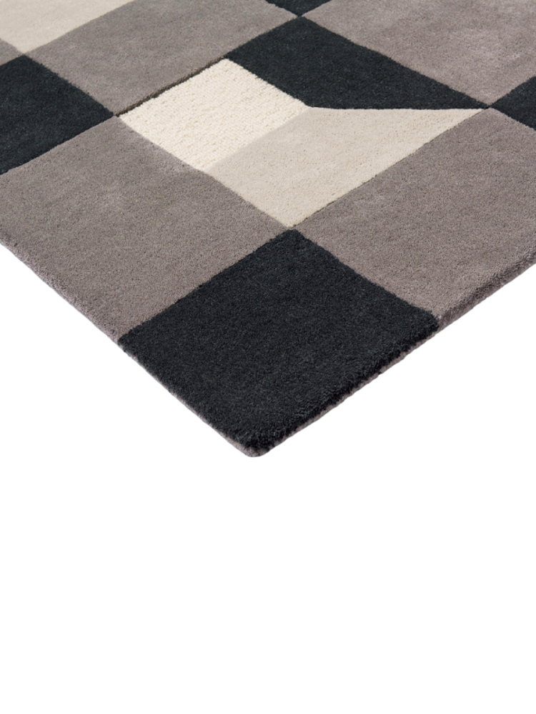 Designer Teppich „Block“ - handgetuftet, aus 100% reiner Schurwolle Harlequin
