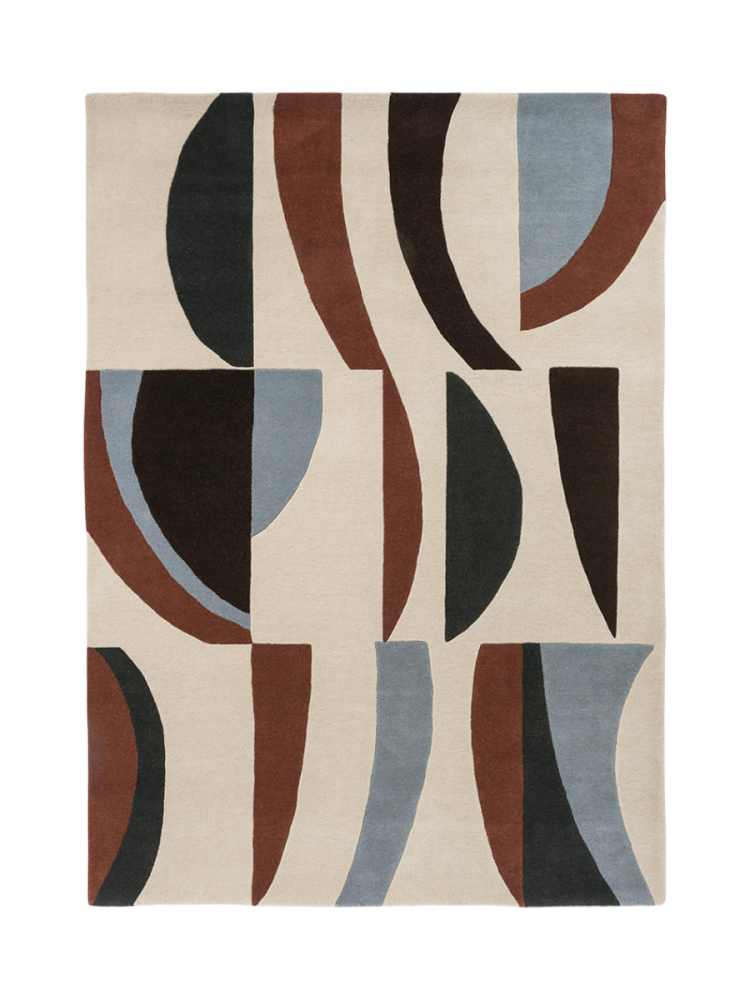 Designer Wollteppich „Torillo“ - handgetuftet Harlequin
