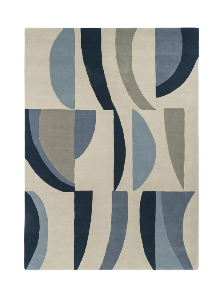 Designer Wollteppich „Torillo“ - handgetuftet Harlequin