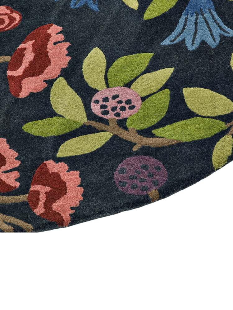 Runder Designer Teppich „Foraging“ - handgetuftet, aus 100% reiner Schurwolle Sanderson