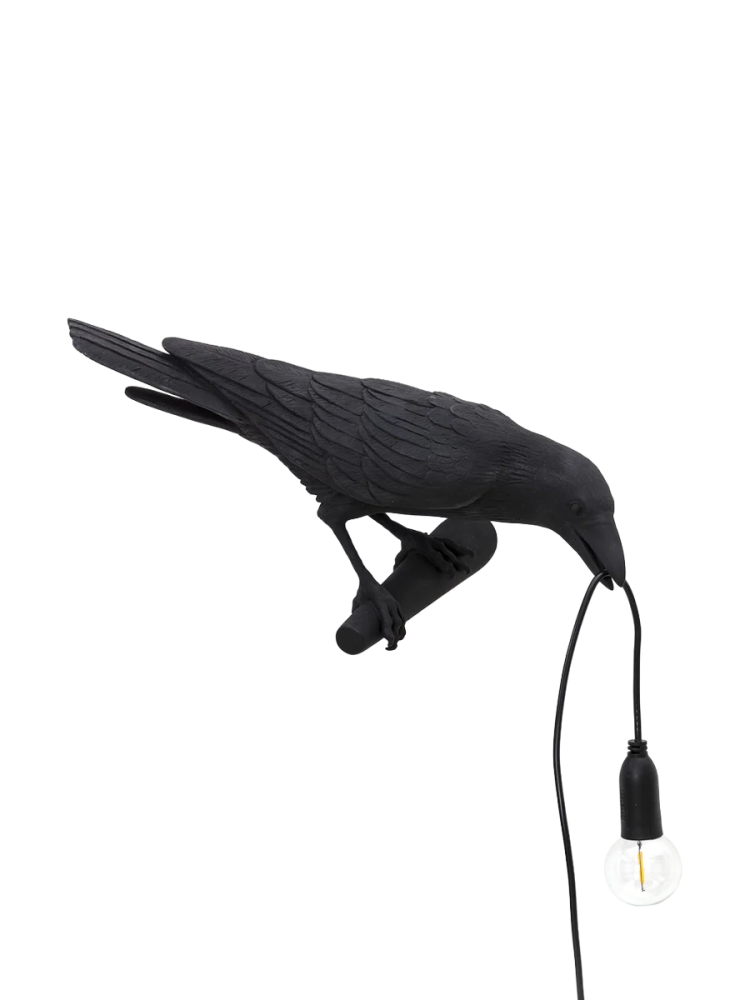 LED Design Wandlampe „Bird looking left“ Seletti